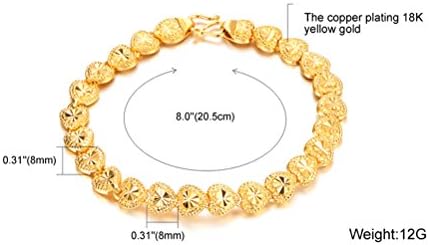 Gifts Swenice Fine Retro Fashion Jewelry Love Flower 18k Gold Plated Bracelet