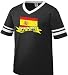 Spain Banner International Soccer Ringer T-shirt, Espana Soccer Mens Ringer T-shirt, Old School Tattoo Style Design