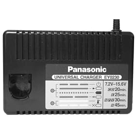 Panasonic EY0230B 7.2-Volt to 15.6-Volt Pod Style 45 Minute Battery Charger
