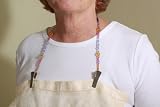 Jewel Napkin Clip for Bib Style Protection-Also an Impromptu Eyeglass Holder