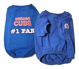 Chicago Cubs Baseball #1 Fan Dog Puppy Pet Shirt XS EXTRA SMALL Officially Licensed MLB
