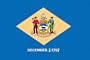 Valley Forge Nylon Delaware State Flag, measures 3-Foot x 5-Foot