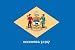 Valley Forge Nylon Delaware State Flag, measures 3-Foot x 5-Foot