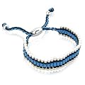 Friendship Links Bracelet in Black and Blue