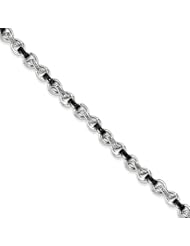 Sterling Silver Black & White Diamond Bracelet