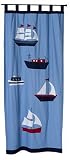 Freckles Marine Tab Top Curtains
