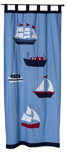 Freckles Marine Tab Top Curtains