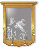 Ducks Etched Coat Rack