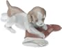 Nao Puppy's Christmas Porcelain Figurine with Tin Gift Box