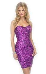 Sexy Tea Length Applique Crystals Beaded Lace Crystal Chiffon/Taffeta/Tulle Mother-of-the-Bride Dress/Prom Dress 