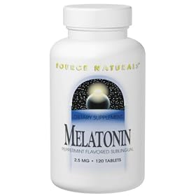 Melatonin Sublingual Peppermint 120 Tabs, 2.5 mg - Source Naturals by 