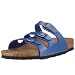 Birkenstock Florida 53783, Damen Clogs & Pantoletten aus Birko-Flor, Blau (Ice Pearl Opal), EU 38 (schmal)