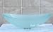 Bathroom Frosted boat Oval Glass Vessel Vanity Sink TB12F (**with free chrome pop up drain / ring**)