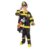 Black Firefighter Kids Costume