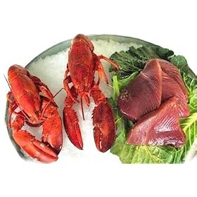 2 Lobsters and 2 lbs.Tuna by Charleston Seafood