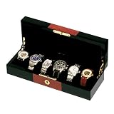 Orbita Zurigo 6 Watch Case In Black/ Burl