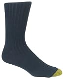  : Gold Toe Men's ADC Aquafx Adams Rib Dress Sock, Navy, Shoe Size 6-12 1/2