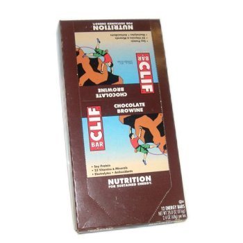 Clif Bar, Nutrition for Sustained Energy, Chocolate Brownie, 12 Bars by Clif Bar