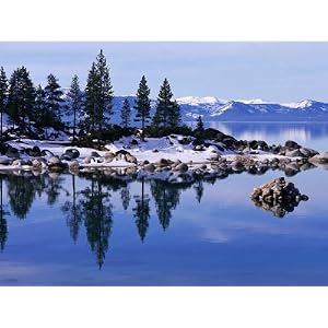 Lake Tahoe in Winter, Lake Tahoe Nevada State Park, USA Photographic Poster Print