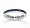 14k White Gold Channel Blue Sapphire Stackable Ring