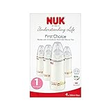 シリコーン乳首のサイズが最初の選択肢300ミリリットルのボトルパックにつき1 4 (NUK) - NUK First Choice 300ml Bottle With Silicone Teat Si