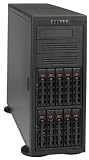 SUPERMICRO SC942S-600 e.ATX Tower 4U RM Chassis 600W(2+1 300W)EPS12V 3 0 0 System Cabinet - Black