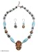  : AMAZONITE ARAGONITE JEWELRY SET HEAVEN EARTH 0.4 W 20.1 L
