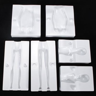 Shop24Hrs 3pcs Novelty Woman Body Shape Decoration DIY Fondant Cake Molds