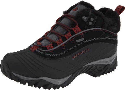 Merrell Women's Isotherm Mid Waterproof Snow Boots (6.5, Black)