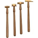 Grizzly H7712 Jeweler's Brass Hammer Set, 4 pc.