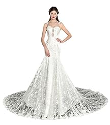  Belted Lace-Up Spaghetti Strap Satin Mermaid  Dress With Pearls