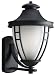 Progress Lighting P5496-09EB One-Light Etched Glass Wall Lantern with Photocell and 120 Normal Power Factor Electronic Ballast, Brushed Nickel