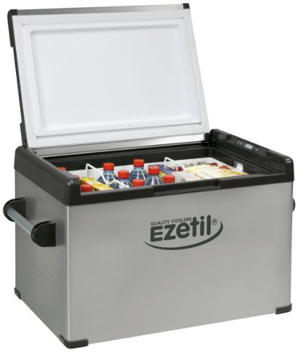Ezetil 10 778880 Kompressorkuehlbox  EZC 80 12/24 V + 100 240 V, silber, 69 x46 x 55,5 cm Preisvergleich
