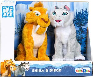 Ice Age Continental Drift Movie Plush 2Pack Shira Diego