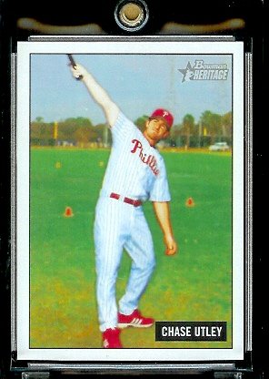 Buy 2005 Bowman Heritage # 77 Chase Utley Philadelphia Phillie Baseball Card by Bowman Heritage