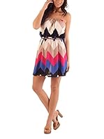 Ada Gatti Vestido (Beige / Fucsia)