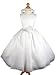 New White Flower Girl Communion Pageant Dress Sz 2...
