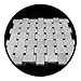 Carrara Marble Italian White Bianco Carrera Basketweave Mosaic Tile with Negro Marquina Black Dots Honed