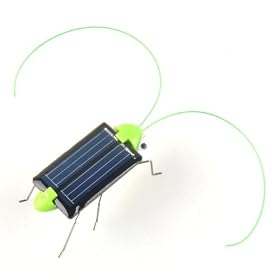 Adorable Solar Power Robot Insect Bug Locust Grasshopper Toy kid,Solar Bug, Crazy Cricket, Grasshopper - Eco Friendly Toy, Green