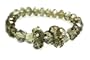 Smoky Diamond Single Strand Double Element Crystal Bracelet