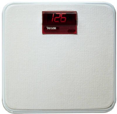 HealthPersonalCare: Taylor #16003014T White Digital Bath Scale