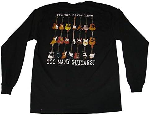 Guitars Can Never Have Too Many Guitars Longsleeve T-shirt-large