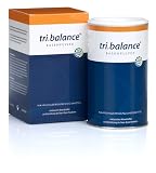 Zoom Produkt-Bild: tri.balance&reg; Basenpulver 400g inkl. pH Teststreifen Lebensmittel u. S&auml;ure Basen Tabelle