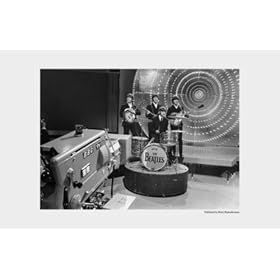 The Beatles in the Set of Top of the Pops, 1967 Music Art Poster Print, 17x11