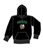 North Dakota Fighting Sioux Collegiate Black Jersey Hood