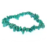 Cute Stretchy Chinese Turquoise Chip Bracelet