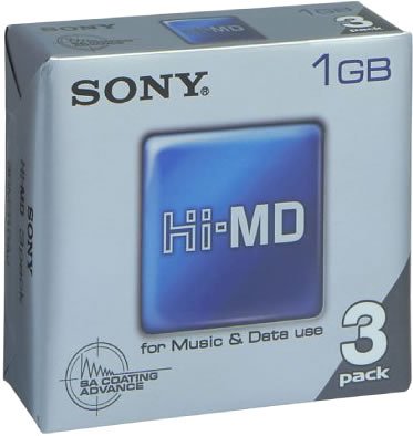 Childrens Toyshop   : Sony Hi MD   1GB  Pack of 3