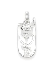 Sterling Silver Polished Movable Cell Phone Charm