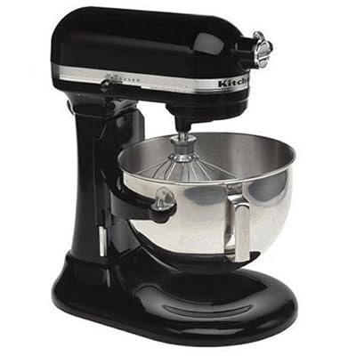KitchenAid KB26G1XOB Deluxe Edition 6-Quart Bowl Lift Stand Mixer, Onyx Black