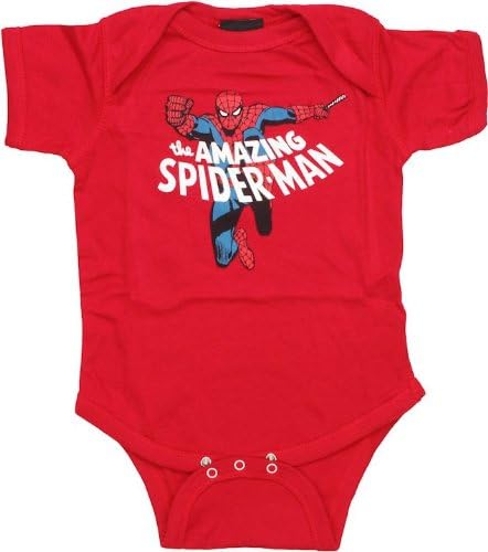 Spider-Man Fist of Fury Romper (24 Months, Red)